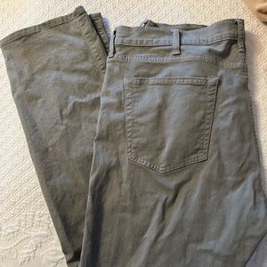 Men’s J. Crew 5-pocket denim pants in Grey-Green color